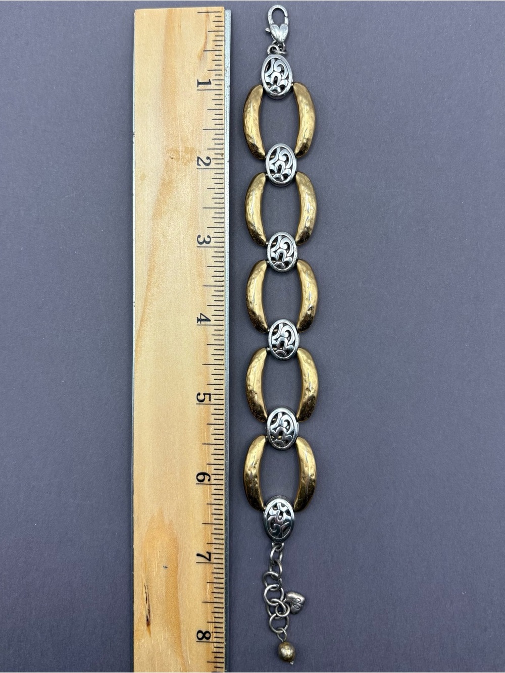 Brighton Two-Tone Gold and Silver Link Bracelet - Women's Jewelry - Picture 3 of 3